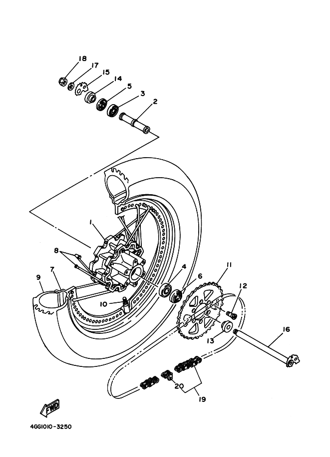 25 - ROUE ARRIERE
