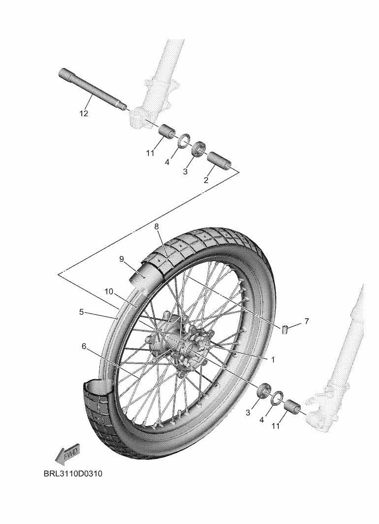 30 - ROUE AVANT