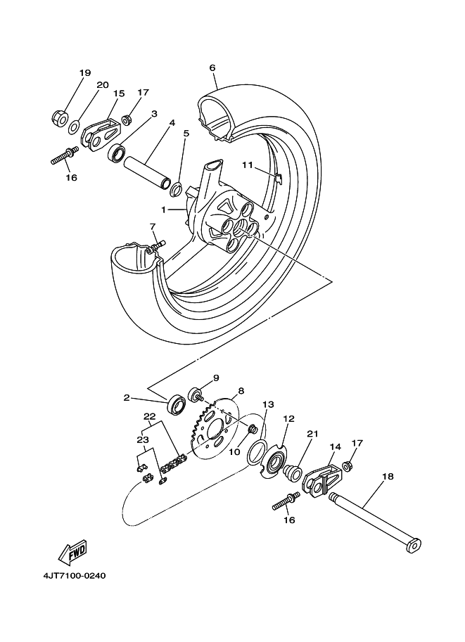 24 - REAR WHEEL