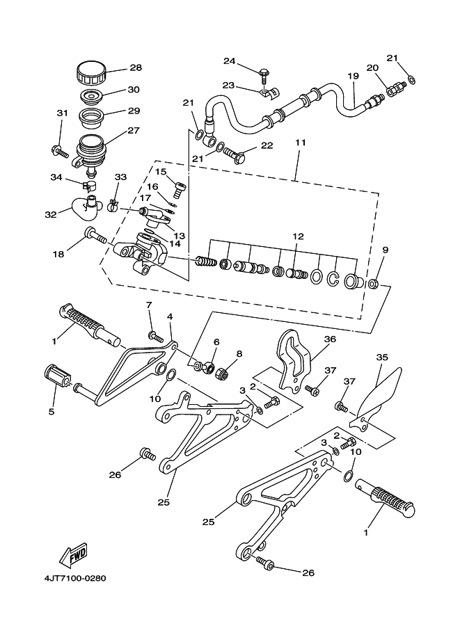 28 - STAND. FOOTREST