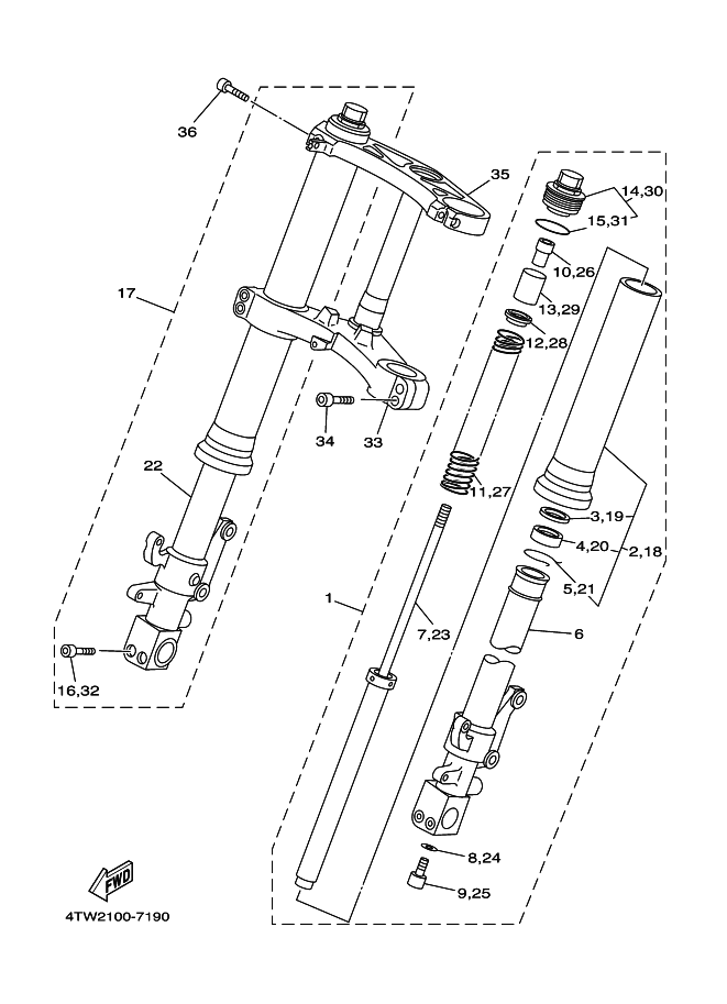 19 - FOURCHE AVANT