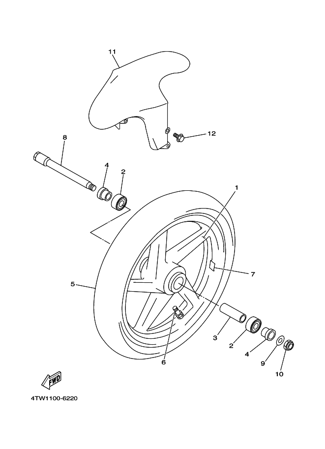 22 - ROUE AVANT