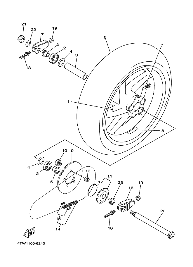 24 - ROUE ARRIERE