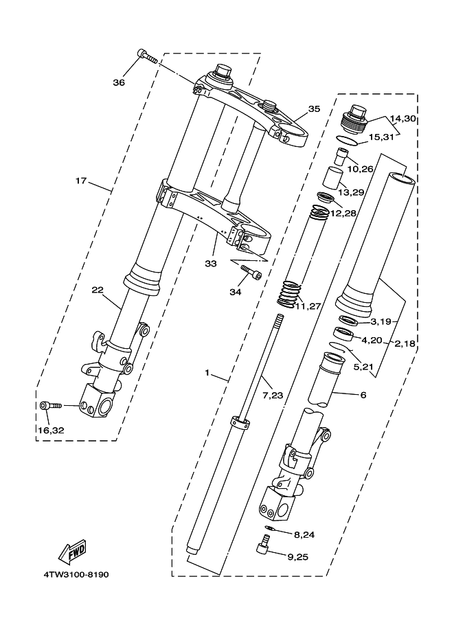 19 - FOURCHE AVANT
