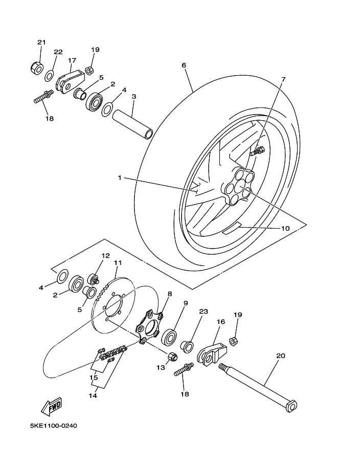 24 - ROUE ARRIERE