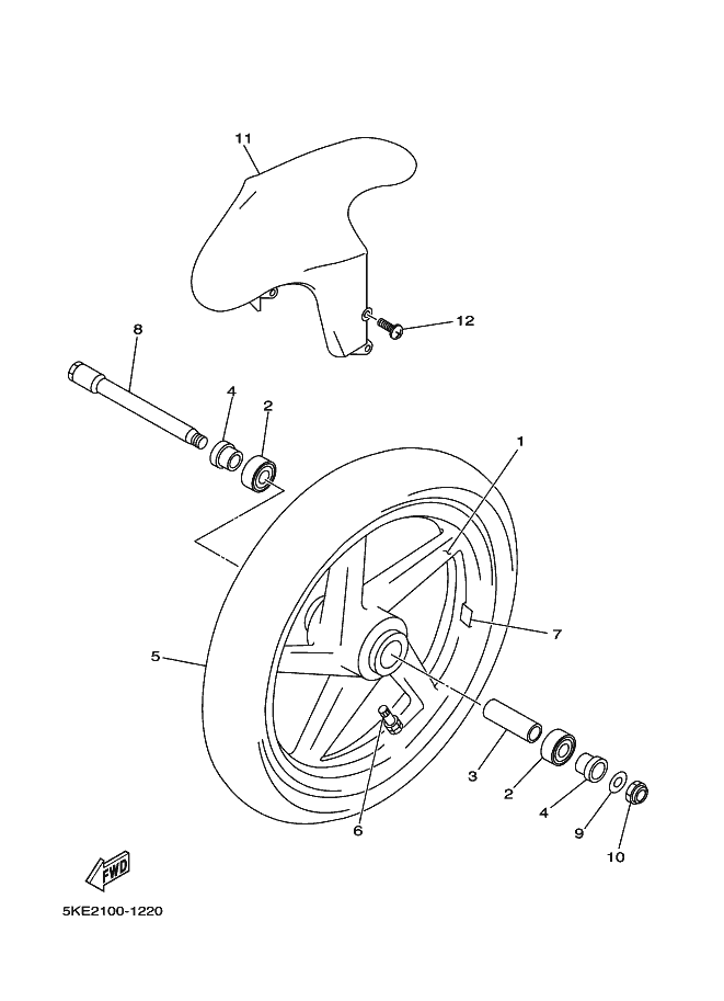 22 - ROUE AVANT