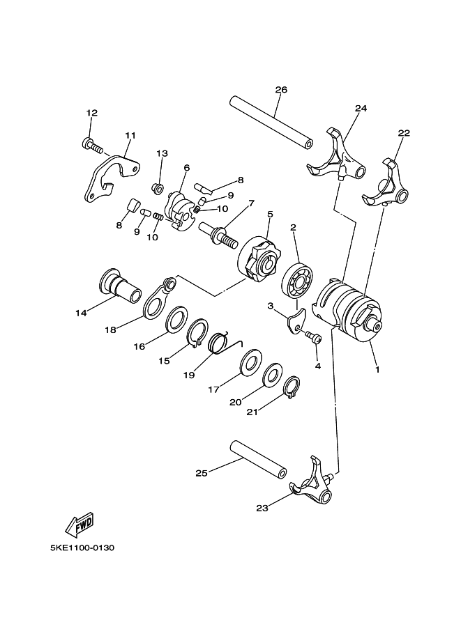 13 - SHIFT CAM. FORK