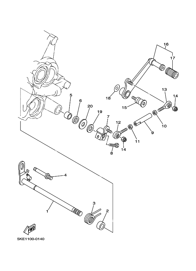 14 - SHIFT SHAFT