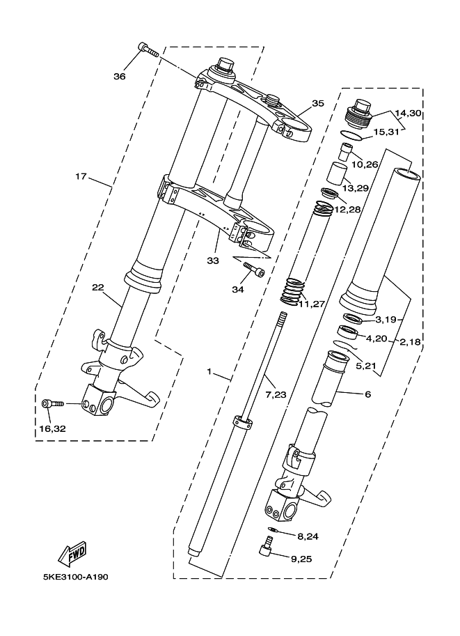 19 - FRONT FORK