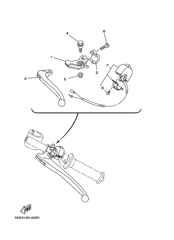 32 - HANDLE SWITCH. LEVER