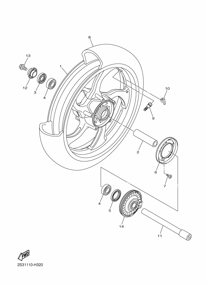 32 - ROUE AVANT