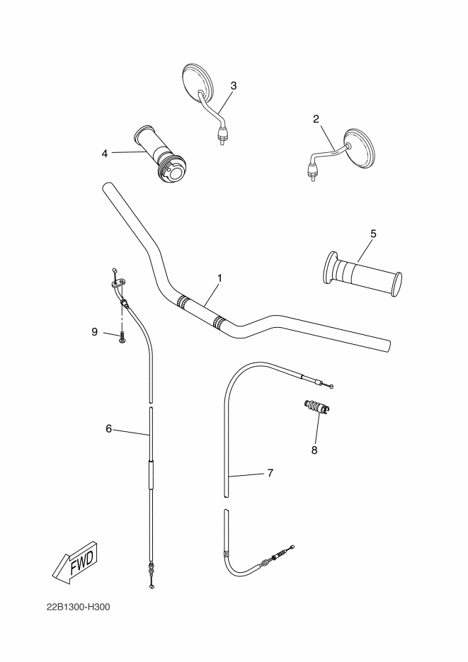 32 - GUIDON & CABLE
