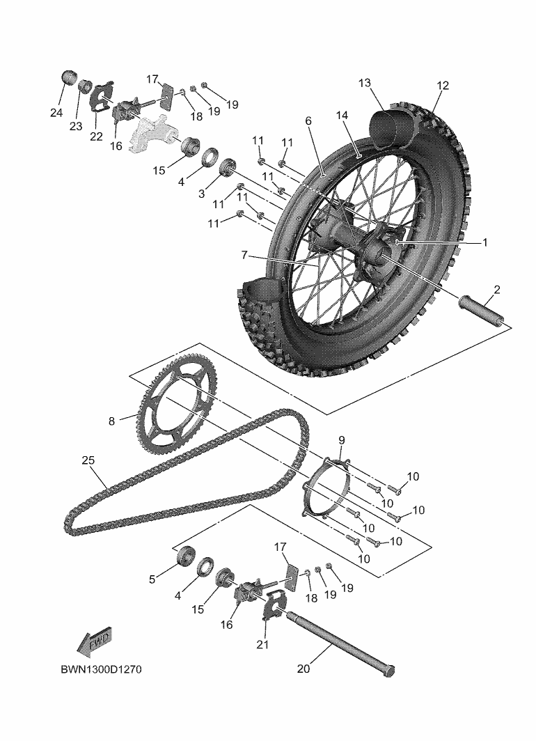 27 - ROUE ARRIERE