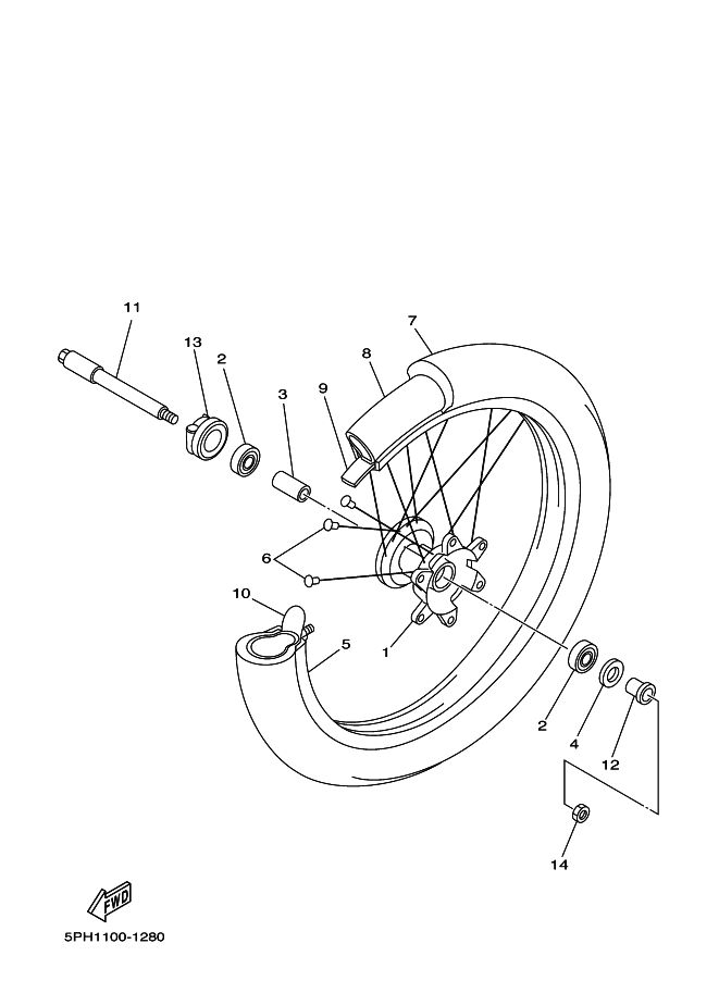 28 - ROUE AVANT