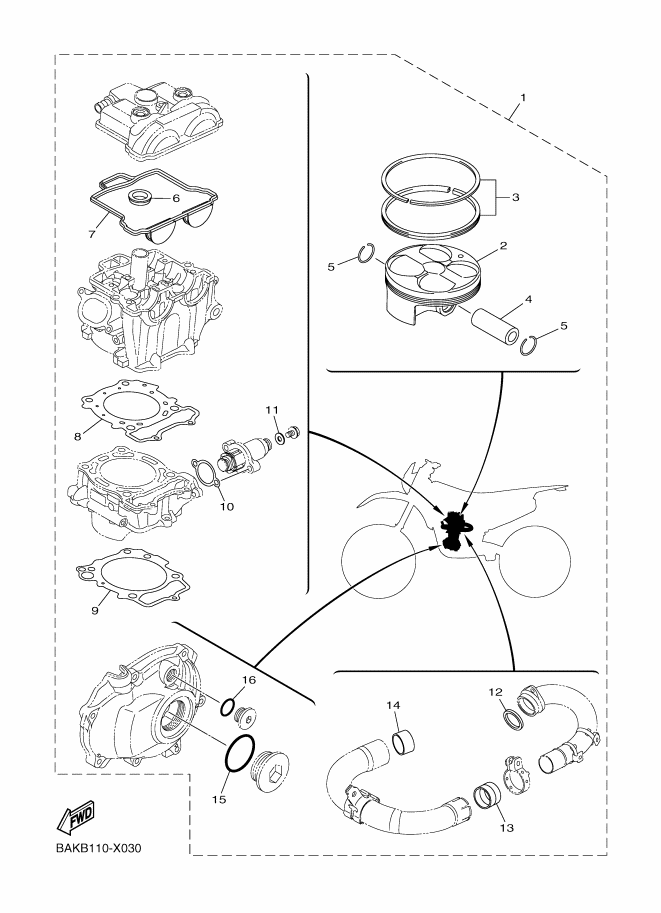 03 - PISTON REBUILT KIT