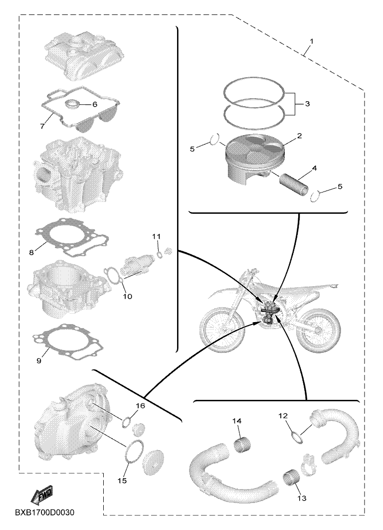 03 - PISTON REBUILT KIT