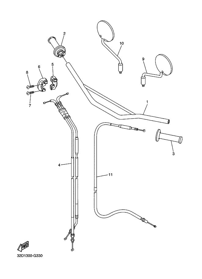 33 - GUIDON & CABLE