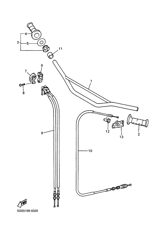 32 - GUIDON & CABLE