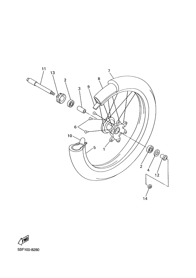 28 - ROUE AVANT