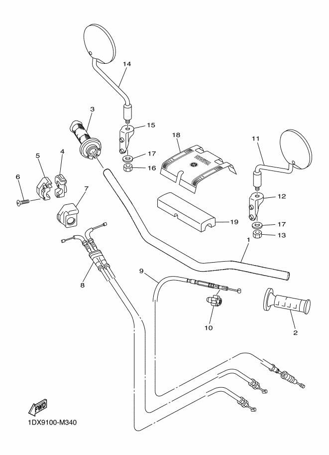 34 - GUIDON & CABLE