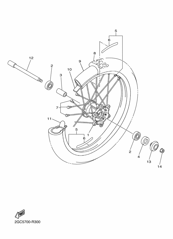 30 - ROUE AVANT