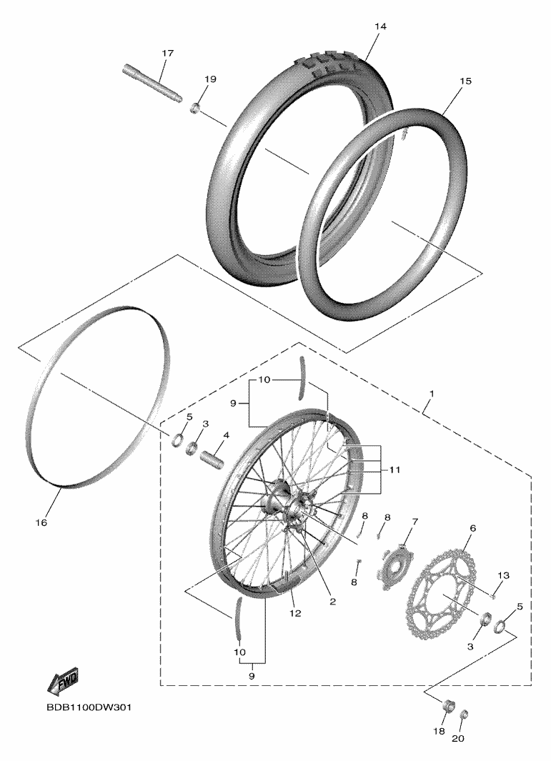 30 - ROUE AVANT