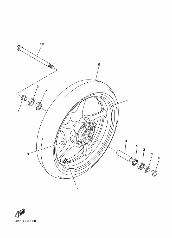 30 - ROUE AVANT