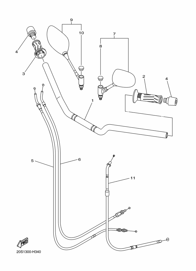 34 - GUIDON & CABLE