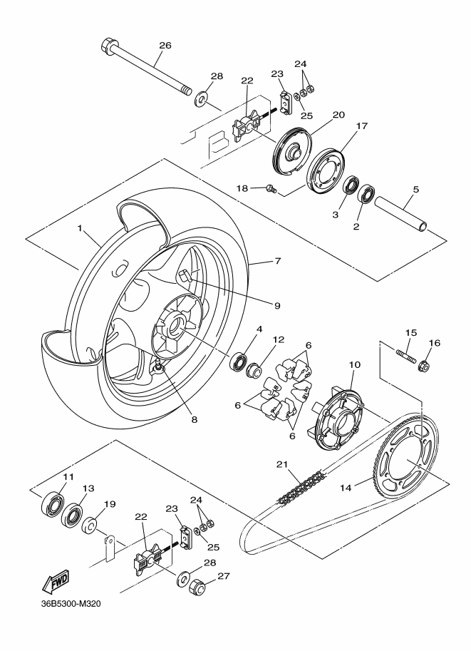 32 - ROUE ARRIERE