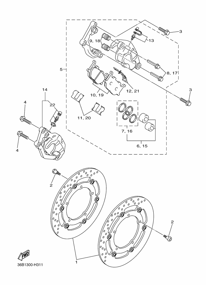 31 - ETRIER DE FREIN AV