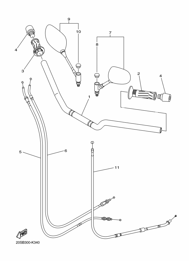 34 - GUIDON & CABLE