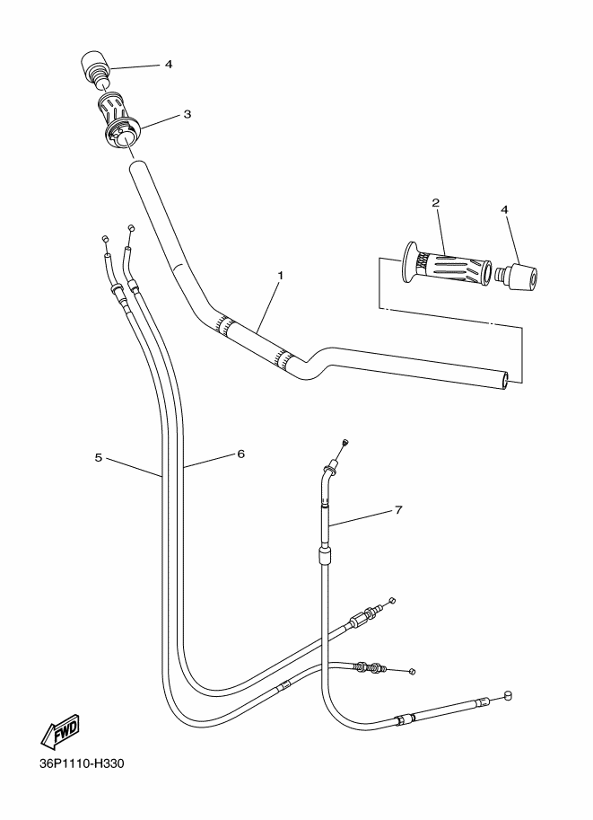34 - GUIDON & CABLE