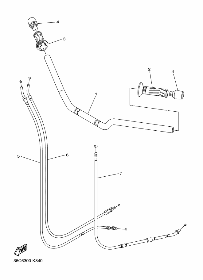 34 - GUIDON & CABLE
