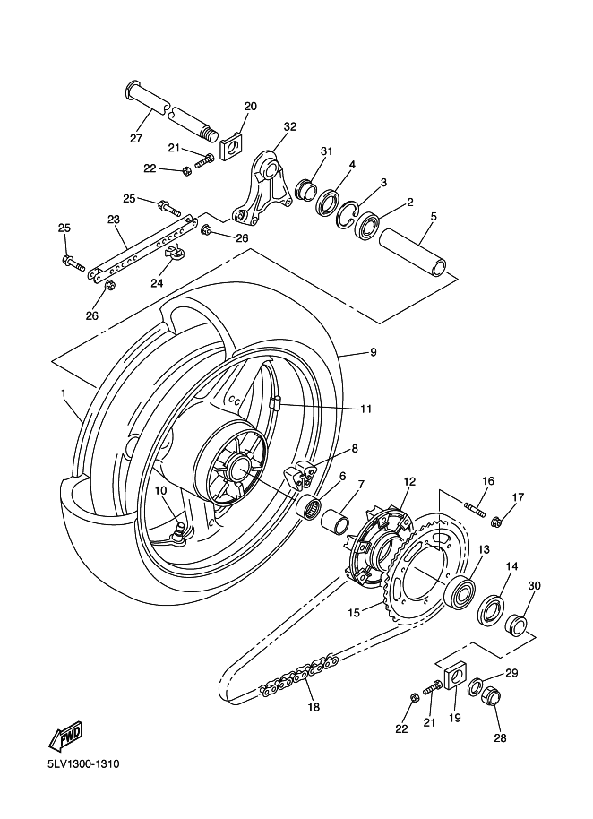 31 - ROUE ARRIERE
