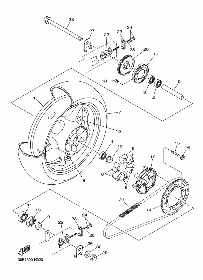 31 - ROUE ARRIERE