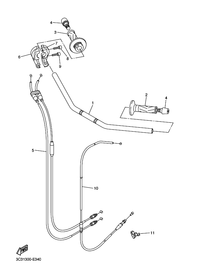 34 - GUIDON & CABLE