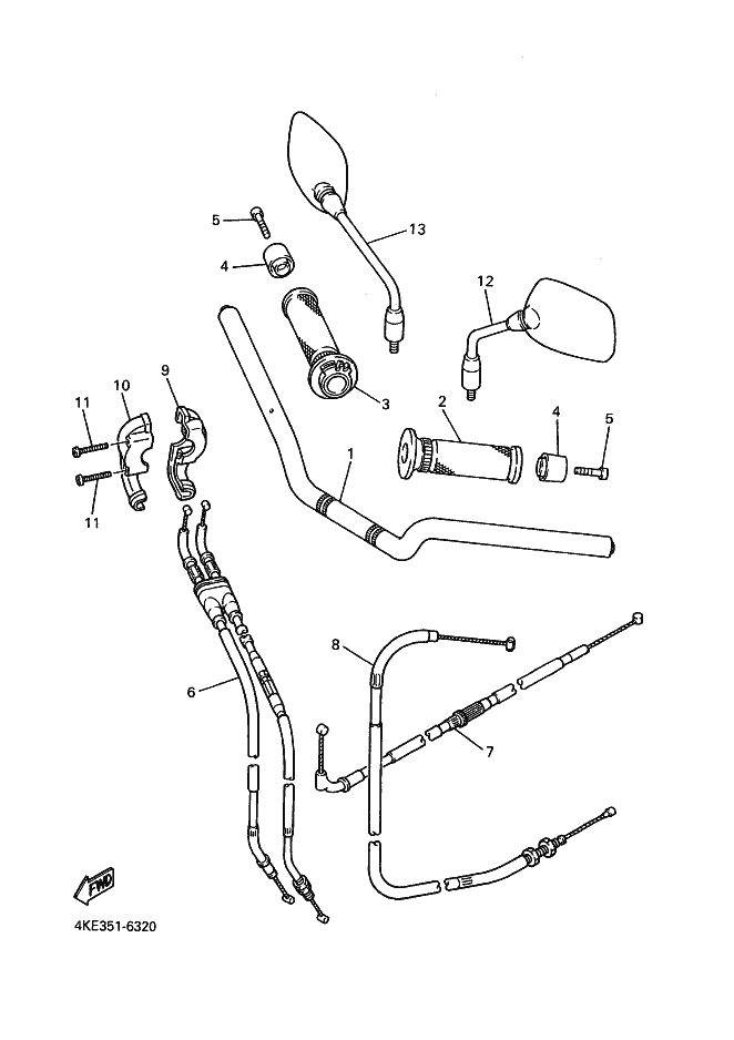 32 - GUIDON & CABLE