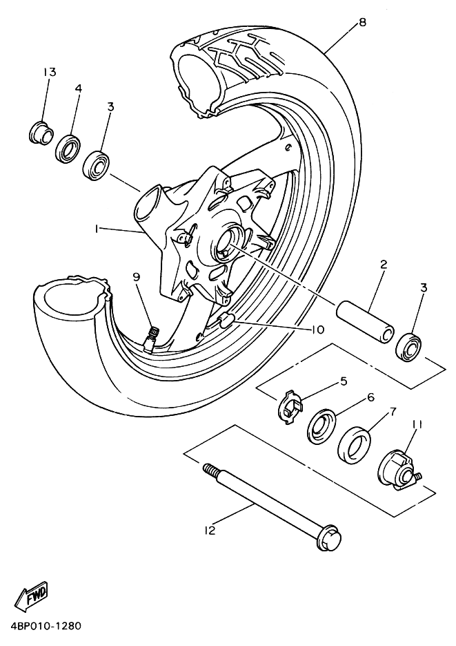 28 - ROUE AVANT