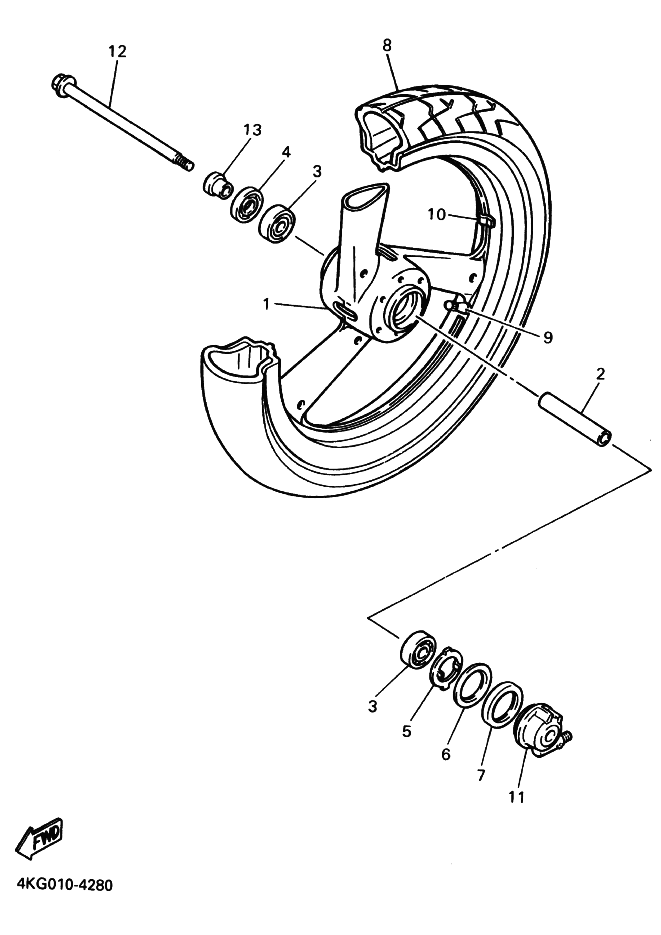 28 - ROUE AVANT