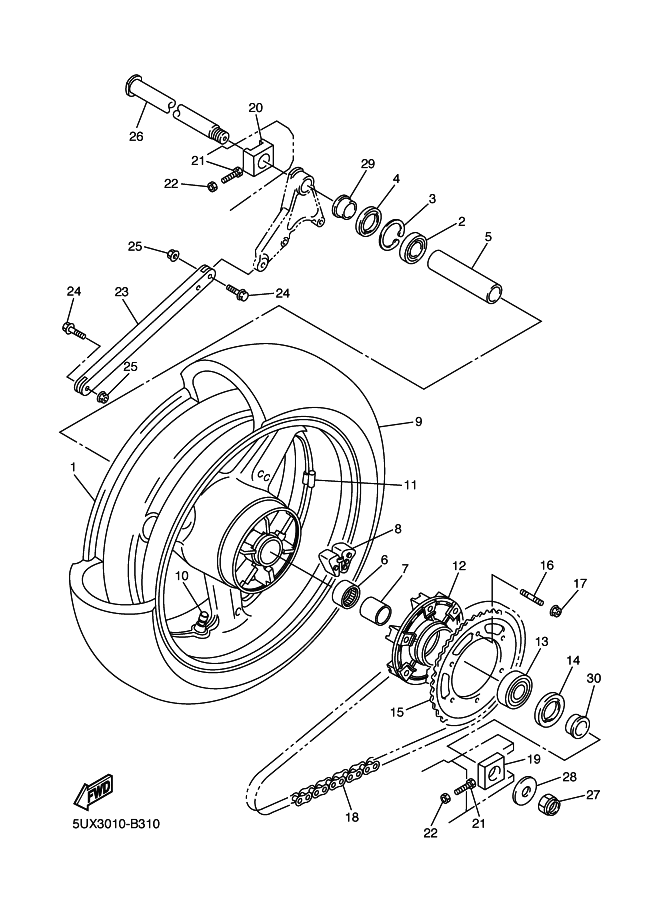 31 - ROUE ARRIERE