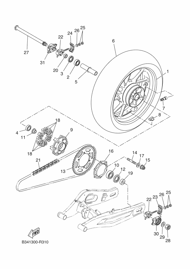 31 - ROUE ARRIERE
