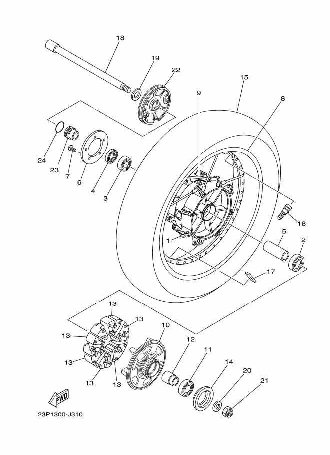 31 - ROUE ARRIERE