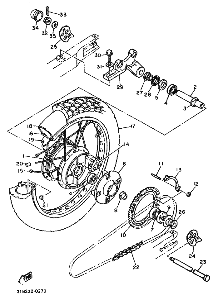 27 - ROUE ARRIERE