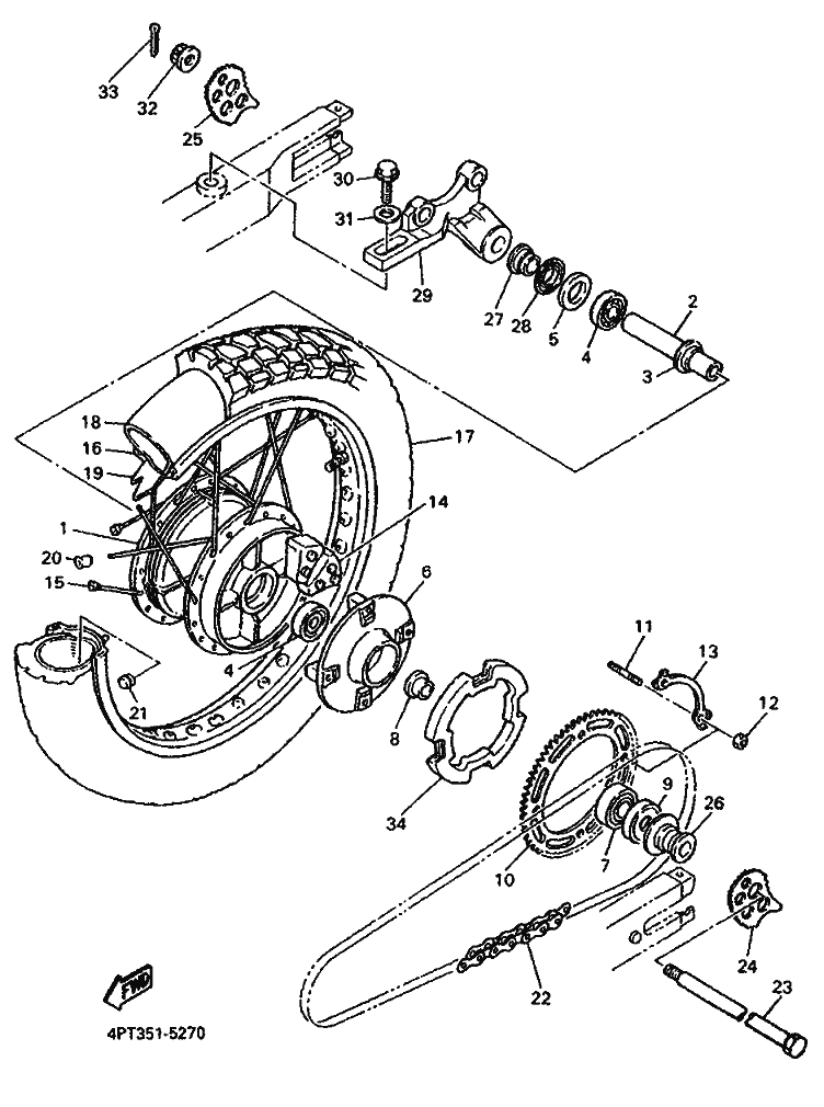 27 - ROUE ARRIERE