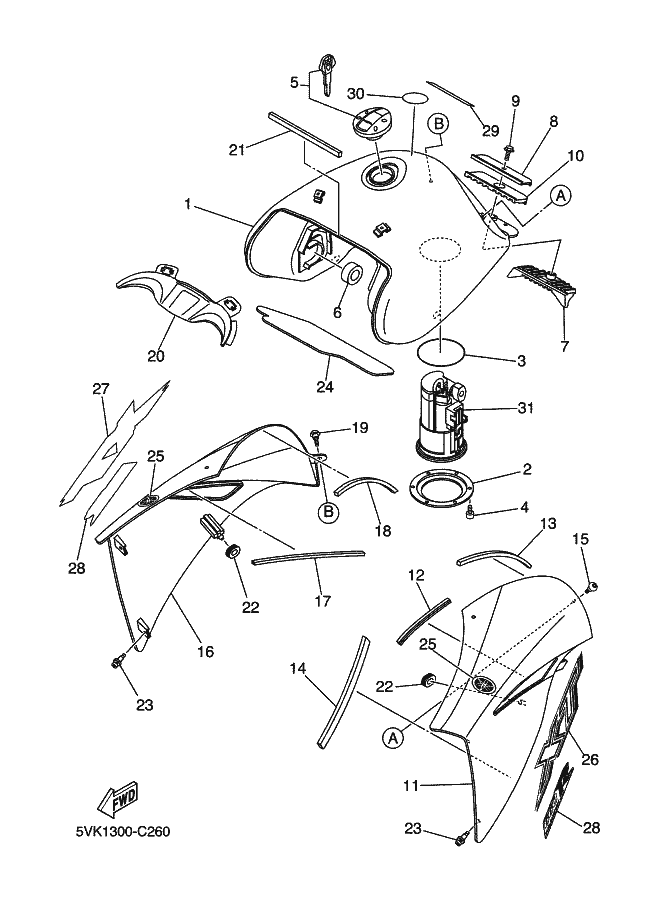26 - RESERVOIR A CARBURANT