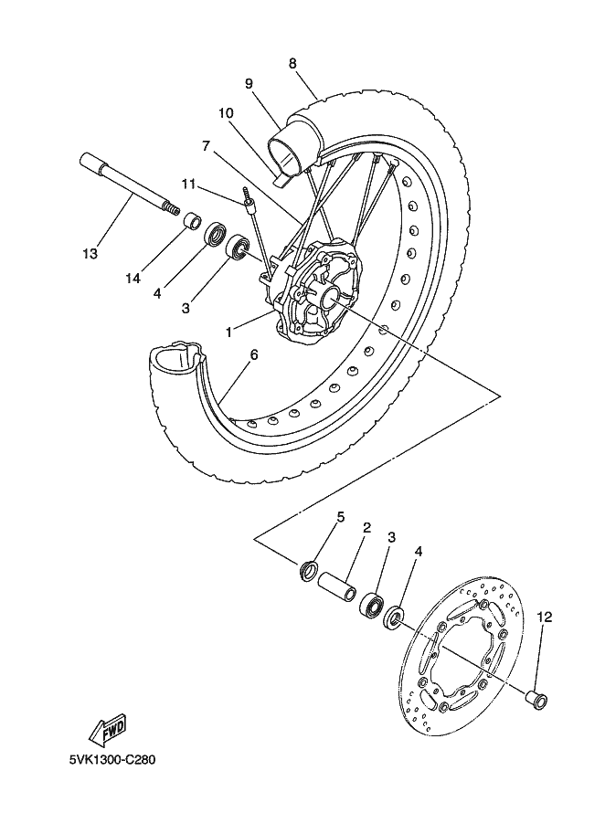 28 - ROUE AVANT