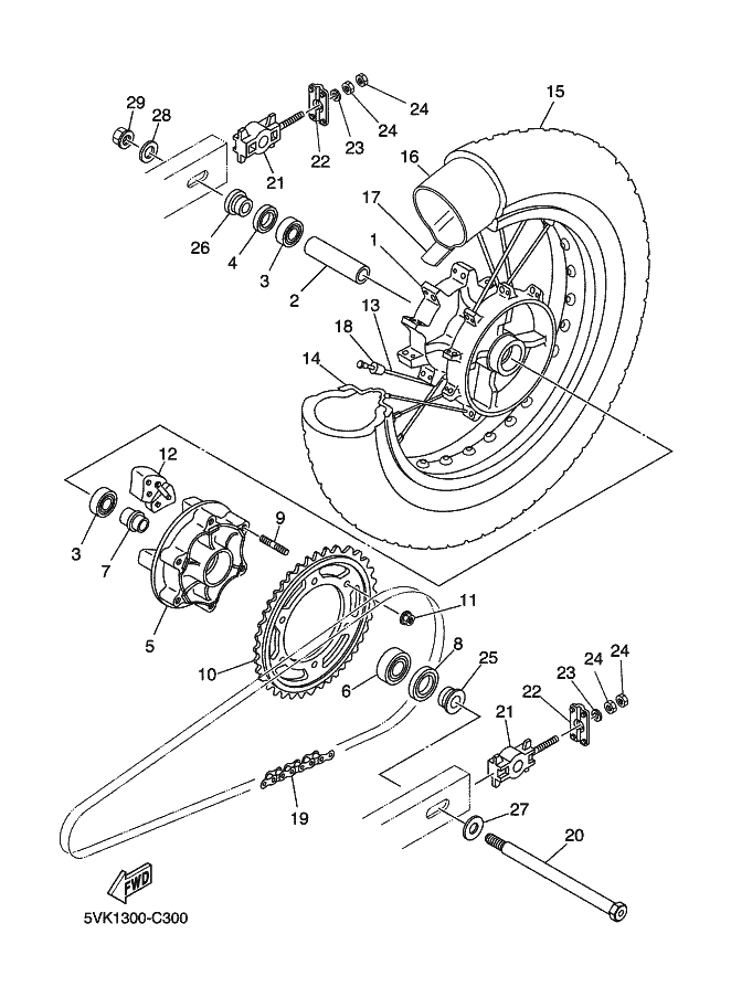 30 - ROUE ARRIERE