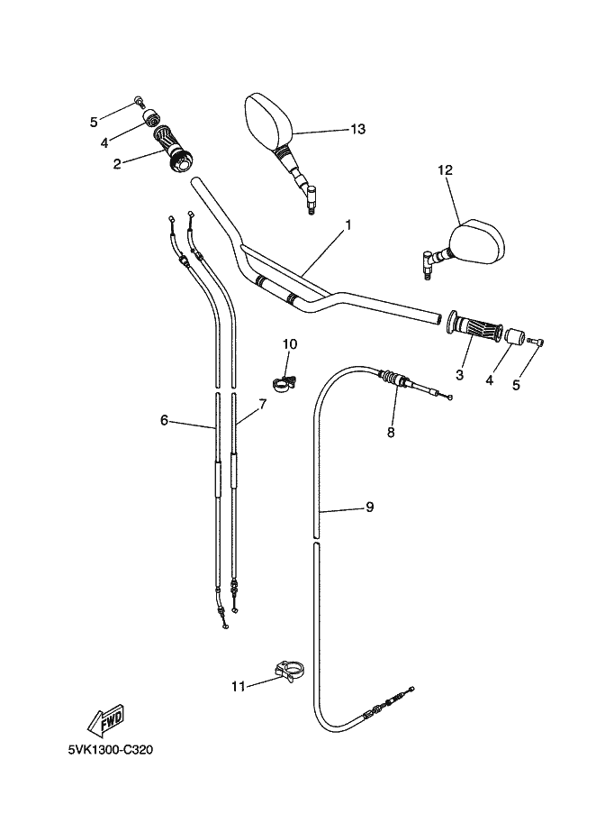 32 - GUIDON & CABLE