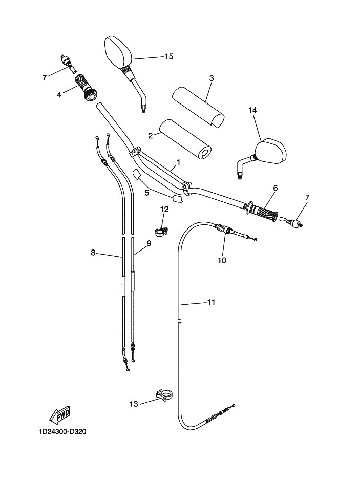 32 - GUIDON & CABLE
