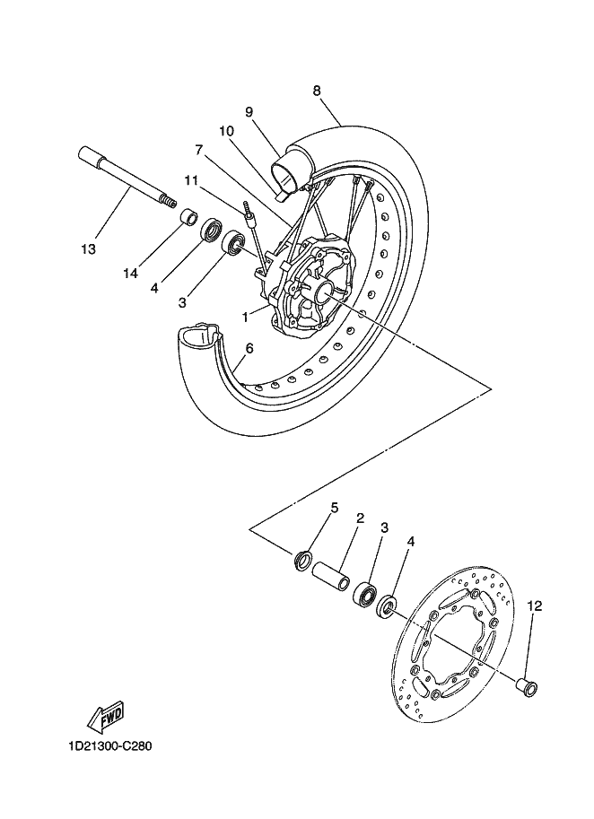 28 - ROUE AVANT